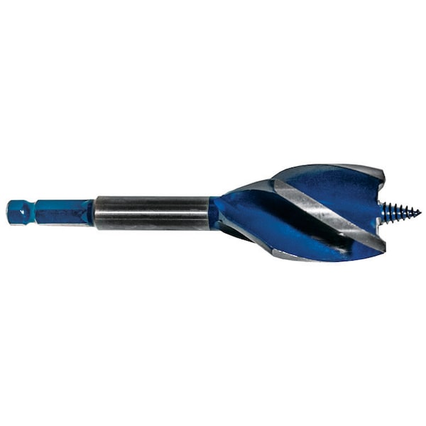 Century Drill And Tool Speed Cut Augerbit 1-1/2 Overall Length 6 Flute Length 2-7/8 Shank 3/8 38696